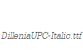 DilleniaUPC-Italic