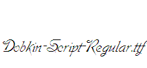 Dobkin-Script-Regular