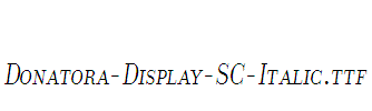 Donatora-Display-SC-Italic