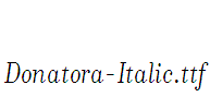 Donatora-Italic