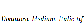 Donatora-Medium-Italic