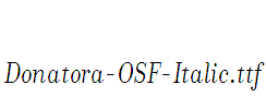 Donatora-OSF-Italic