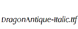 DragonAntique-Italic