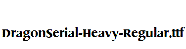 DragonSerial-Heavy-Regular