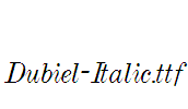 Dubiel-Italic