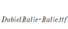 DubielItalic-Italic