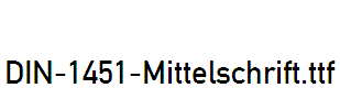 DIN-1451-Mittelschrift