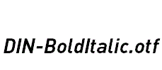 DIN-BoldItalic