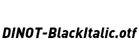 DINOT-BlackItalic