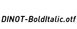 DINOT-BoldItalic