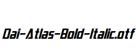 Dai-Atlas-Bold-Italic