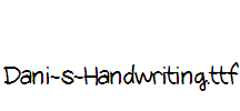 Dani-s-Handwriting