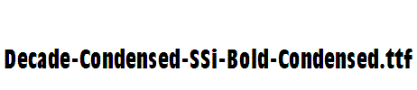 Decade-Condensed-SSi-Bold-Condensed