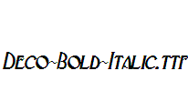 Deco-Bold-Italic