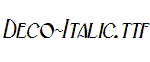 Deco-Italic