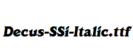 Decus-SSi-Italic