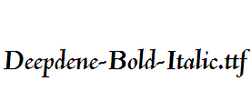 Deepdene-Bold-Italic