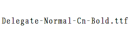 Delegate-Normal-Cn-Bold