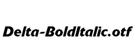 Delta-BoldItalic