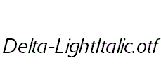 Delta-LightItalic