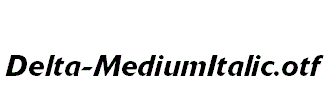 Delta-MediumItalic