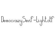 DemocrazySerif-Light