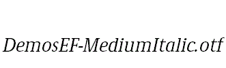 DemosEF-MediumItalic