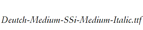 Deutch-Medium-SSi-Medium-Italic