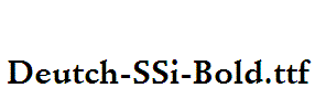 Deutch-SSi-Bold