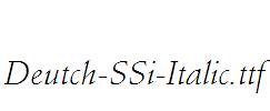 Deutch-SSi-Italic