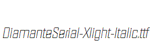 DiamanteSerial-Xlight-Italic