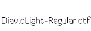 DiavloLight-Regular