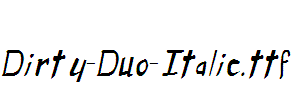 Dirty-Duo-Italic