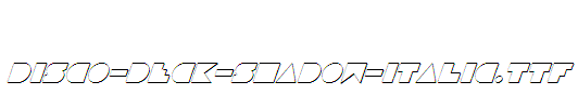 Disco-Deck-Shadow-Italic