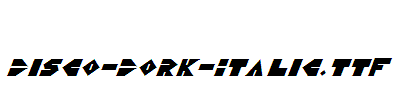 Disco-Dork-Italic