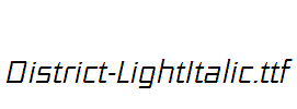 District-LightItalic