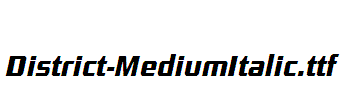 District-MediumItalic