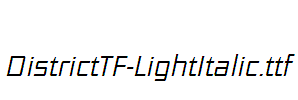 DistrictTF-LightItalic