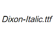 Dixon-Italic