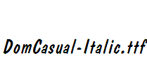 DomCasual-Italic