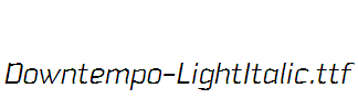 Downtempo-LightItalic