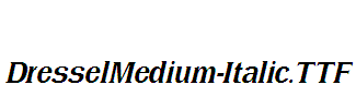 DresselMedium-Italic