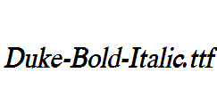 Duke-Bold-Italic