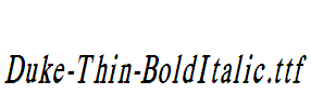 Duke-Thin-BoldItalic