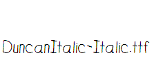 DuncanItalic-Italic