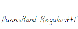 DunnsHand-Regular