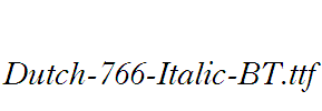 Dutch-766-Italic-BT