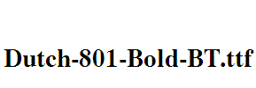 Dutch-801-Bold-BT