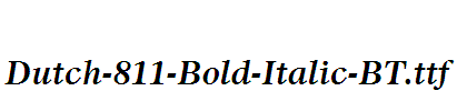 Dutch-811-Bold-Italic-BT