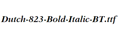 Dutch-823-Bold-Italic-BT
